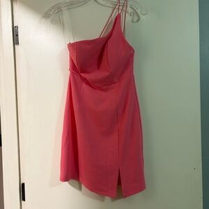 Hello Molly One‎ Shoulder Strap Pink Mini Dress Size US 4 NWT